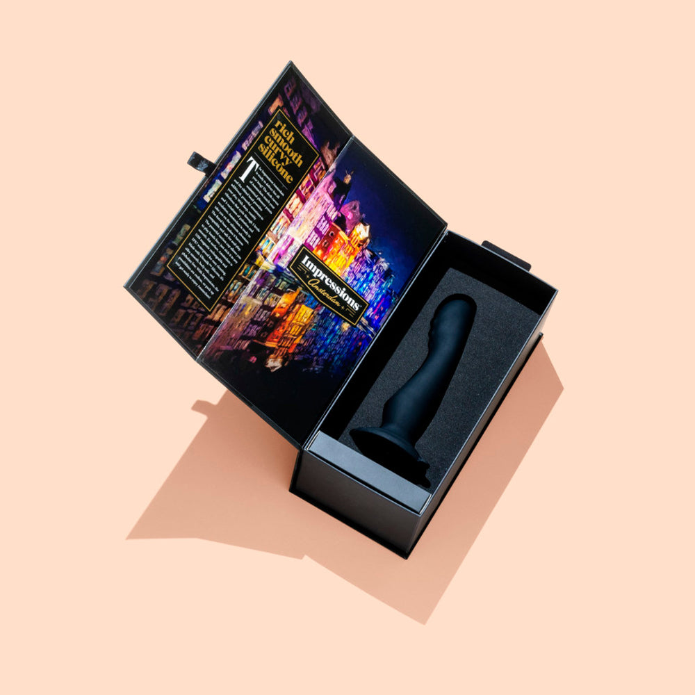 Amsterdam Vibrating Ribbed Dildo with Suction Cup - Powerful G-Spot Stimulator for Solo Play & Couples Use - Waterproof Adult Toy for Shower & Bedroom Pleasure