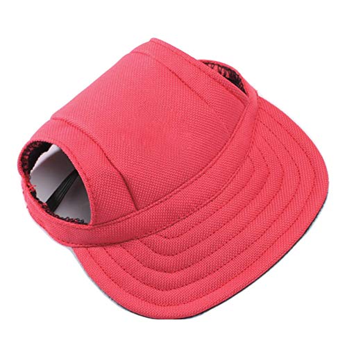 **Sumerlly Dog Baseball Cap - Adjustable Pet Hat with Ear Holes & Chin Strap for Small Medium Large Dogs - Perfect for Outdoor Walks, Beach, and Photo Shoots**