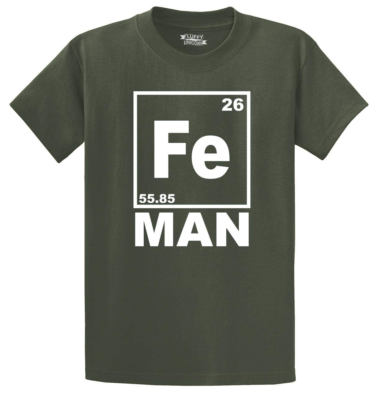 Funny Iron Man Chemistry Periodic Table T-Shirt for Men | Comical Science Geek Tee | Perfect Gift for Marvel Fans & Nerds