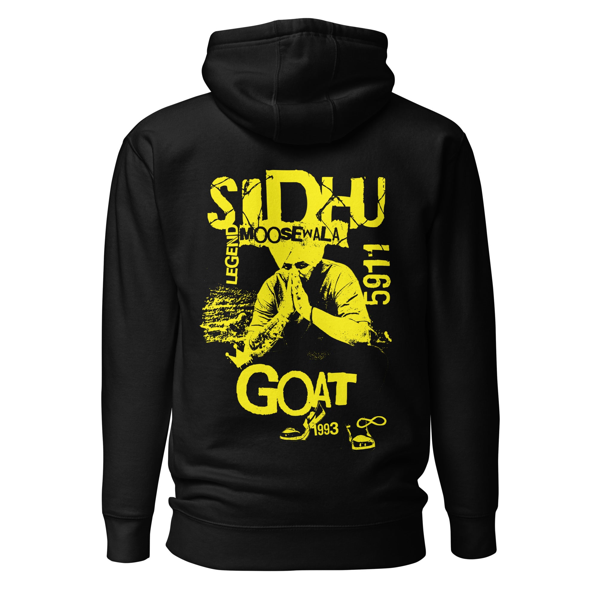 Sidhu Moosewala Premium Hoodie for Men & Women - Soft Cotton Pullover Sweatshirt with Kangaroo Pocket - Perfect for Casual Wear, Street Fashion & Music Fans