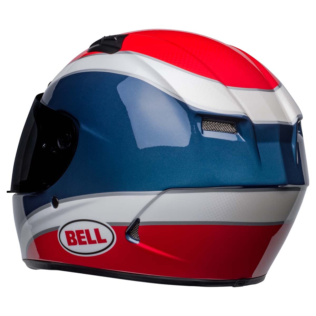 BELL Qualifier DLX MIPS Street Motorcycle Helmet - Classic Gloss Navy/Red - Small Size - DOT Certified for Safety - Perfect for Urban Commuting & Street Riding