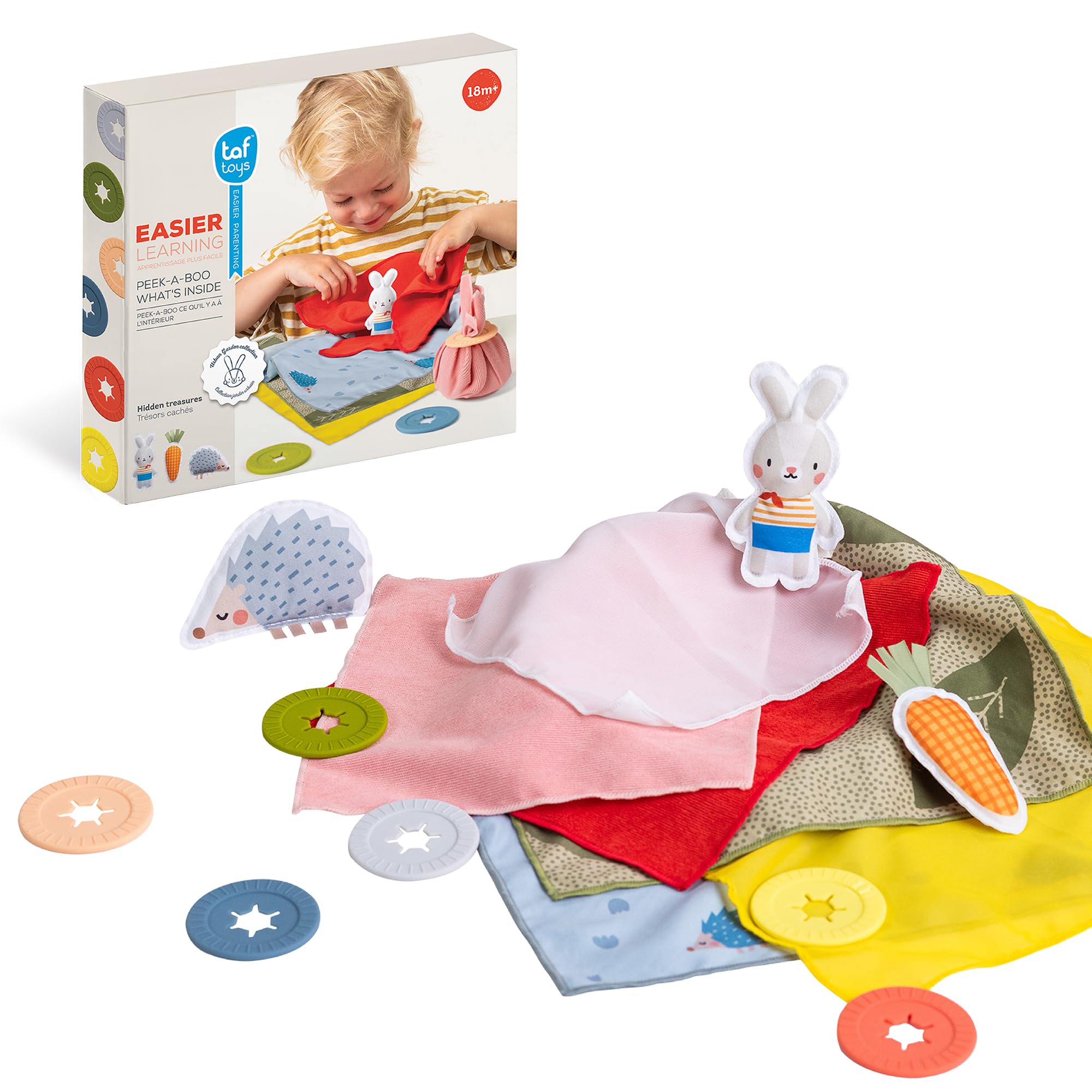 Taf Toys 13335 Peek-A-Boo Baby Activity Toy - Interactive Sensory Play for Infants & Toddlers - Perfect for Nursery, Playtime & Early Learning Development