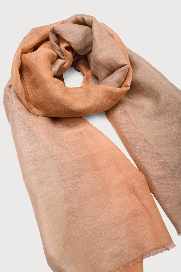Stylish Linen Ombré Scarf - Lightweight Summer Fashion Accessory for Women - Perfect for Beach, Travel & Everyday Wear