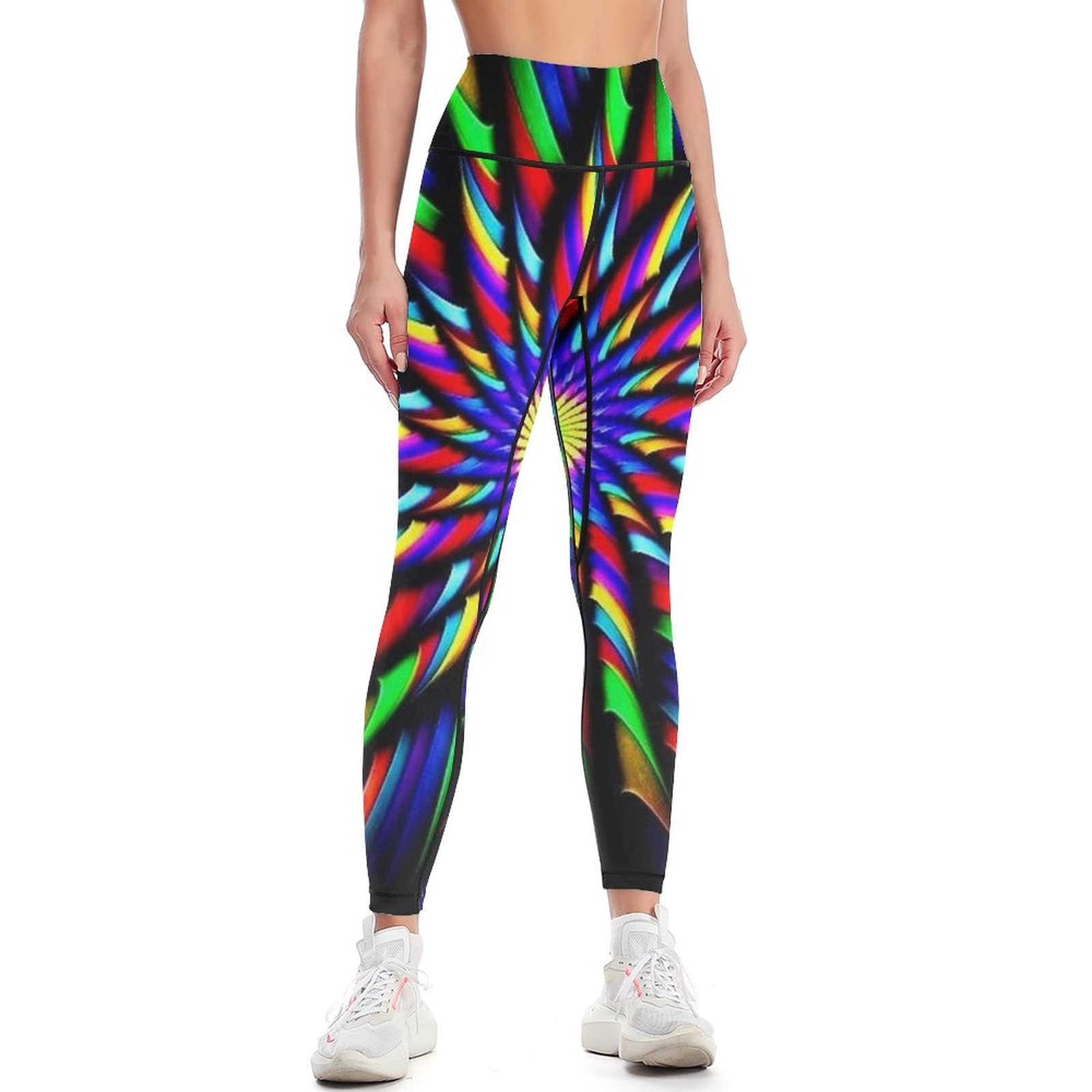 JZDACH High Waisted Yoga Pants for Women - Tummy Control Workout Leggings, Breathable Gym Sports Activewear for Running, Pilates & Lounge Wear