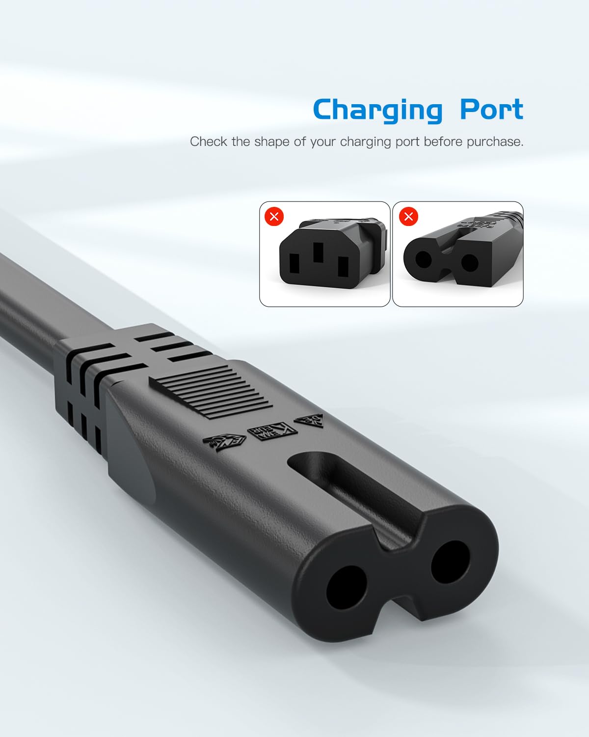 HP DeskJet Officejet Envy Series Printer Power Cord - 4FT ETL Certified Replacement AC Cable for Home & Office Printing | Compatible with Multiple HP Printer Models