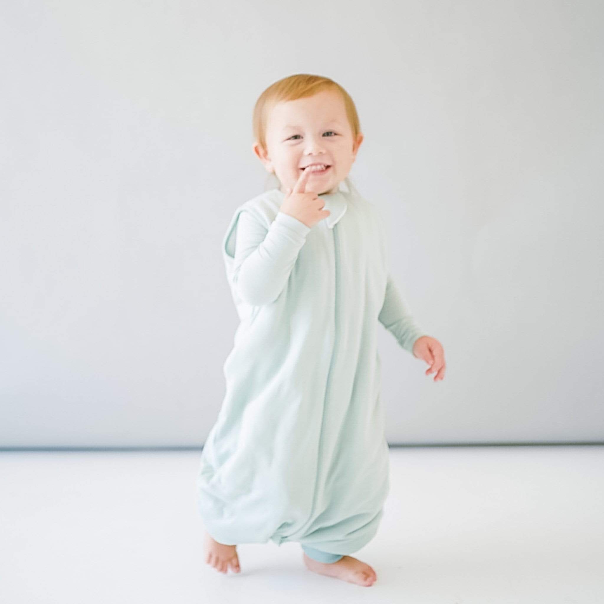 Breathable Baby Sleep Sack Walker in Sage Green 2.5 TOG - Perfect for Nursery, Daycare & Stroller Walks