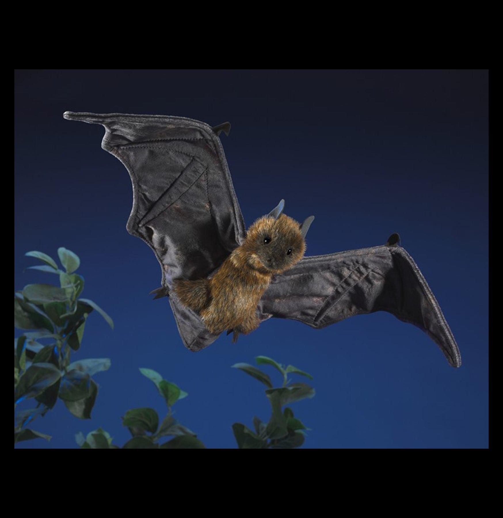 Realistic Fruit Bat Puppet - Soft Plush Hand Puppet for Kids, Storytelling, and Educational Play | Perfect for Halloween, Classroom, and Imaginative Play