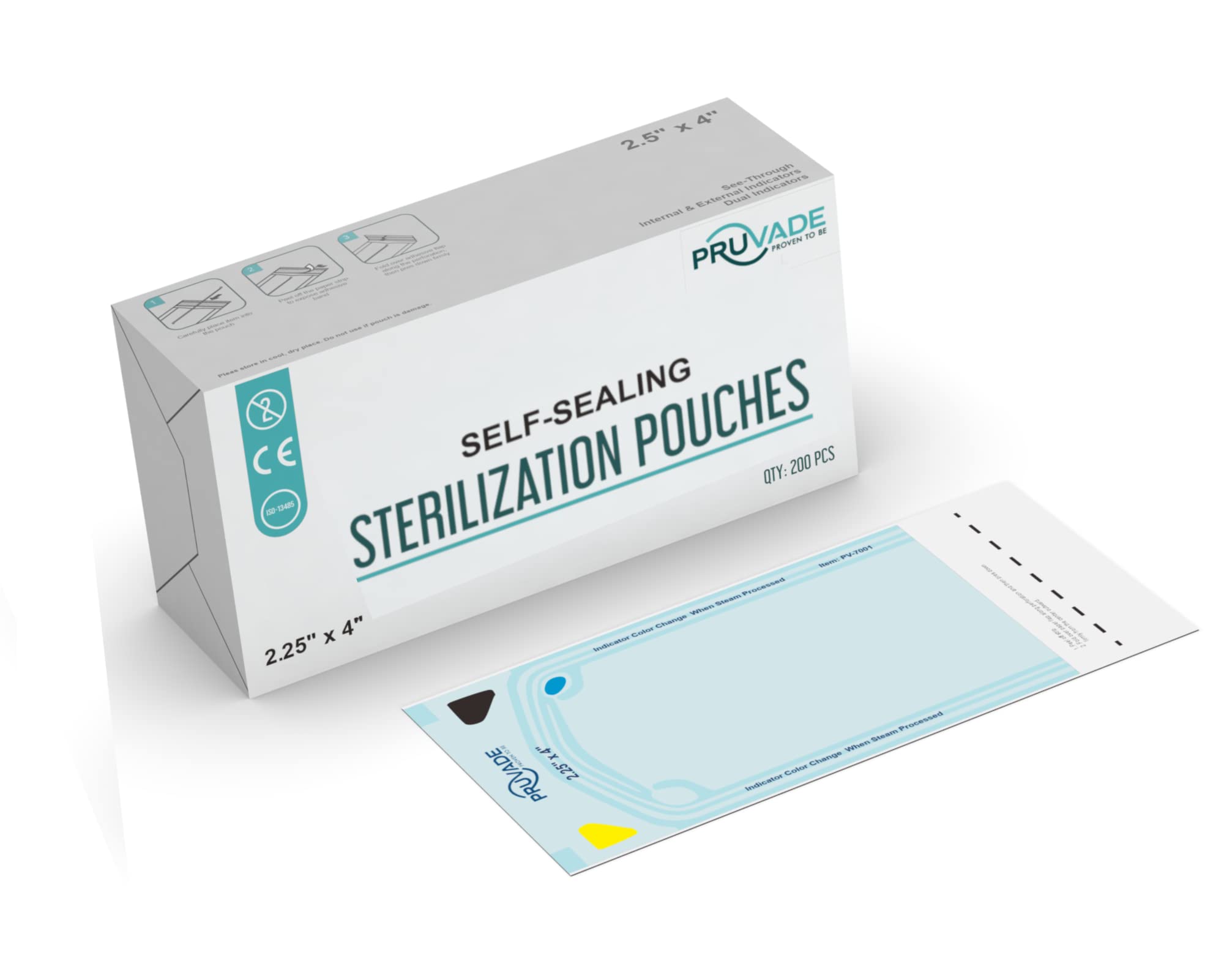 1000 Pack Sterilization Pouches 2.25