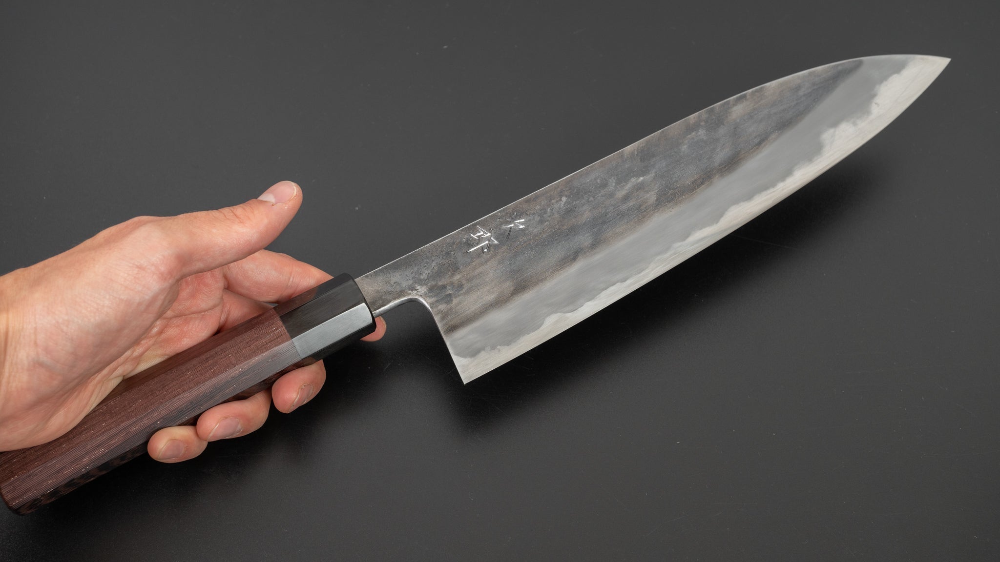 Premium Jiro Tsuchime Wa Gyuto 240mm Japanese Chef Knife with Taihei Tagayasan Handle - Perfect for Sushi, Meat Slicing & Professional Kitchen Use