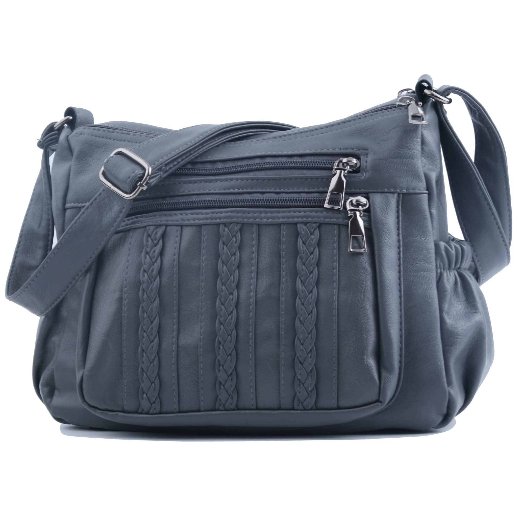 Stylish ELDA Women's Crossbody Purse - Soft PU Leather Shoulder Bag with Multiple Pockets | Perfect for Work, Travel & Everyday Use