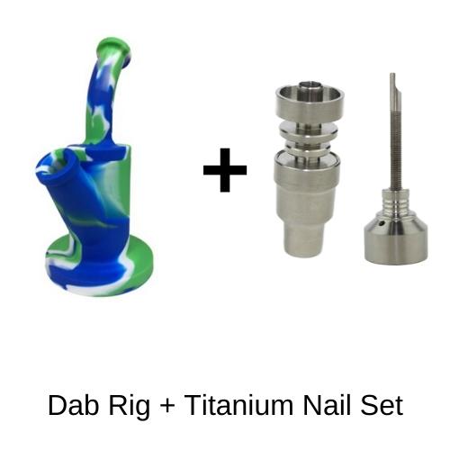 Premium Silicone Dab Rig Kit - Durable & Portable Wax Concentrate Accessories for Smooth Hits - Perfect for Home Use, Travel, and Outdoor Adventures