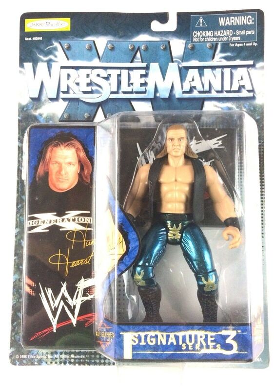 1999 WWF Jakks Pacific Signature Series 3 Triple H Action Figure - Collectible Wrestling Toy for Fans & Display
