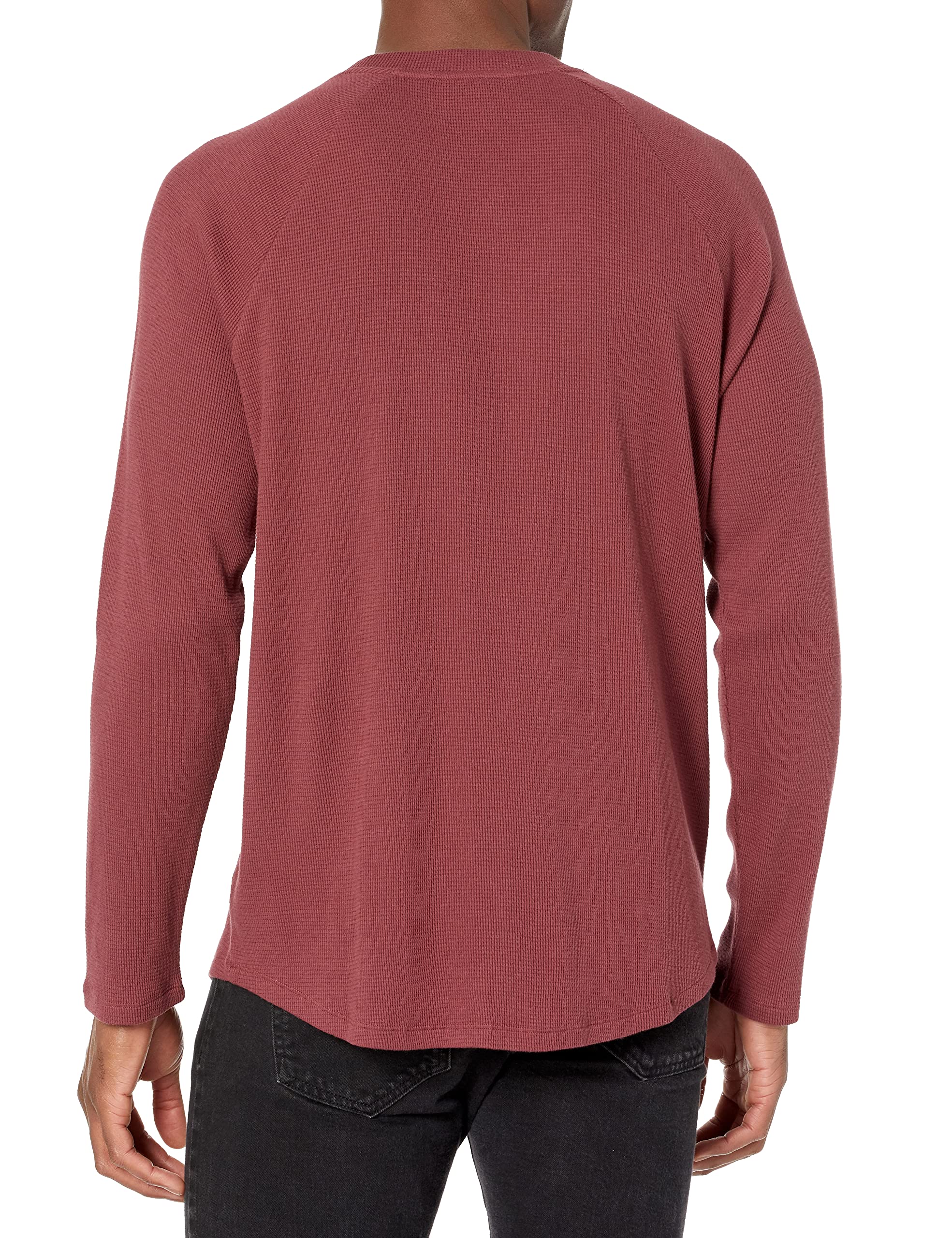 PAIGE Men's Abe Long Sleeve Waffle Knit Baseball Tee Shirt - Casual Button-Up Shirt for Men, Soft Cotton Blend Top for Everyday Wear, Perfect for Layering, Work, and Weekend Outings