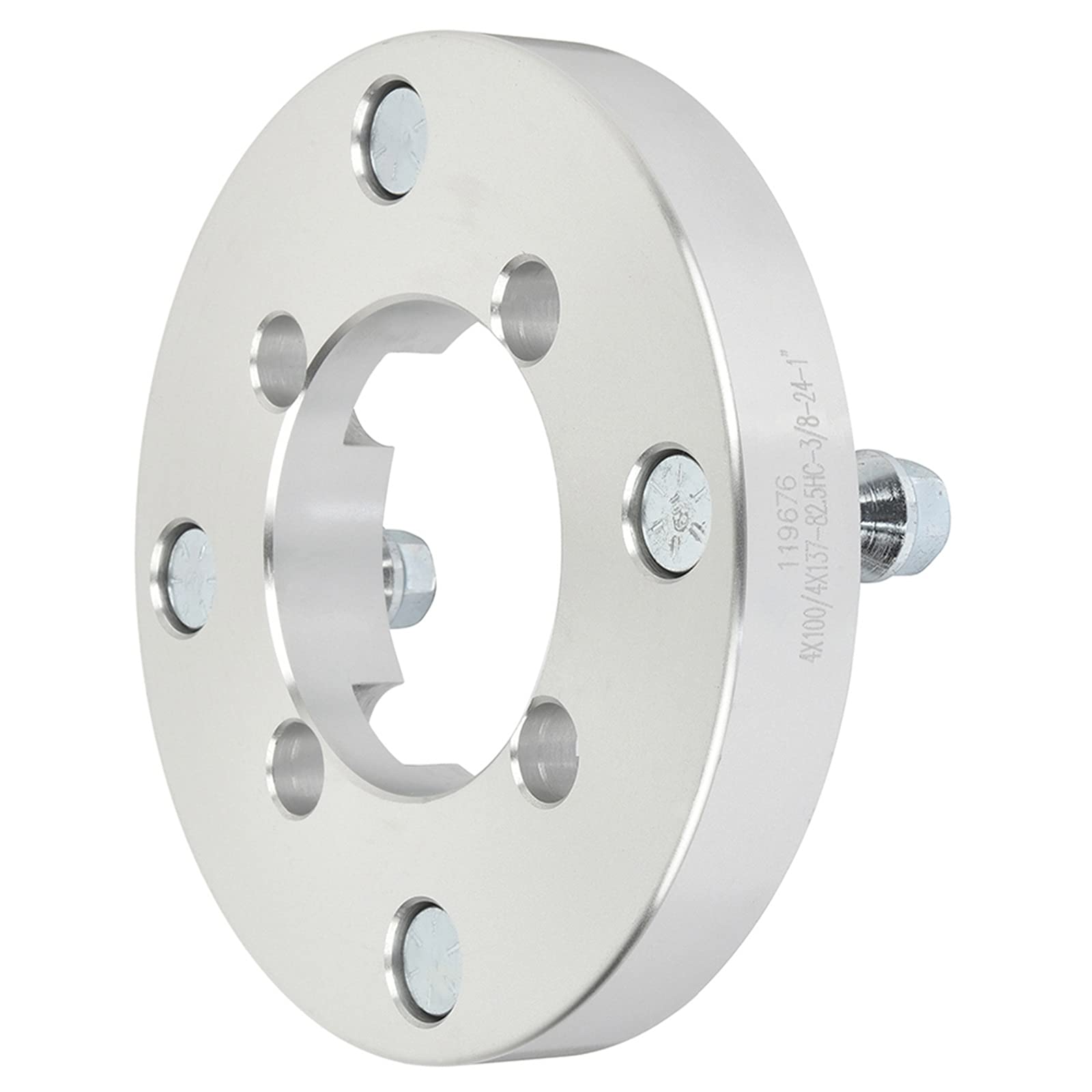 ECCPP 1 Inch Wheel Spacers & Adapters (2PCS) - 4x100 to 4x137 Bolt Pattern Conversion for ATV/UTV - Compatible with Bombardier (1999-2005), Can-Am (1981-1986, 1988-2017), Honda (74mm 3/8 Studs) - Perfect for Off-Roading, Trail Riding & Vehicle Customization