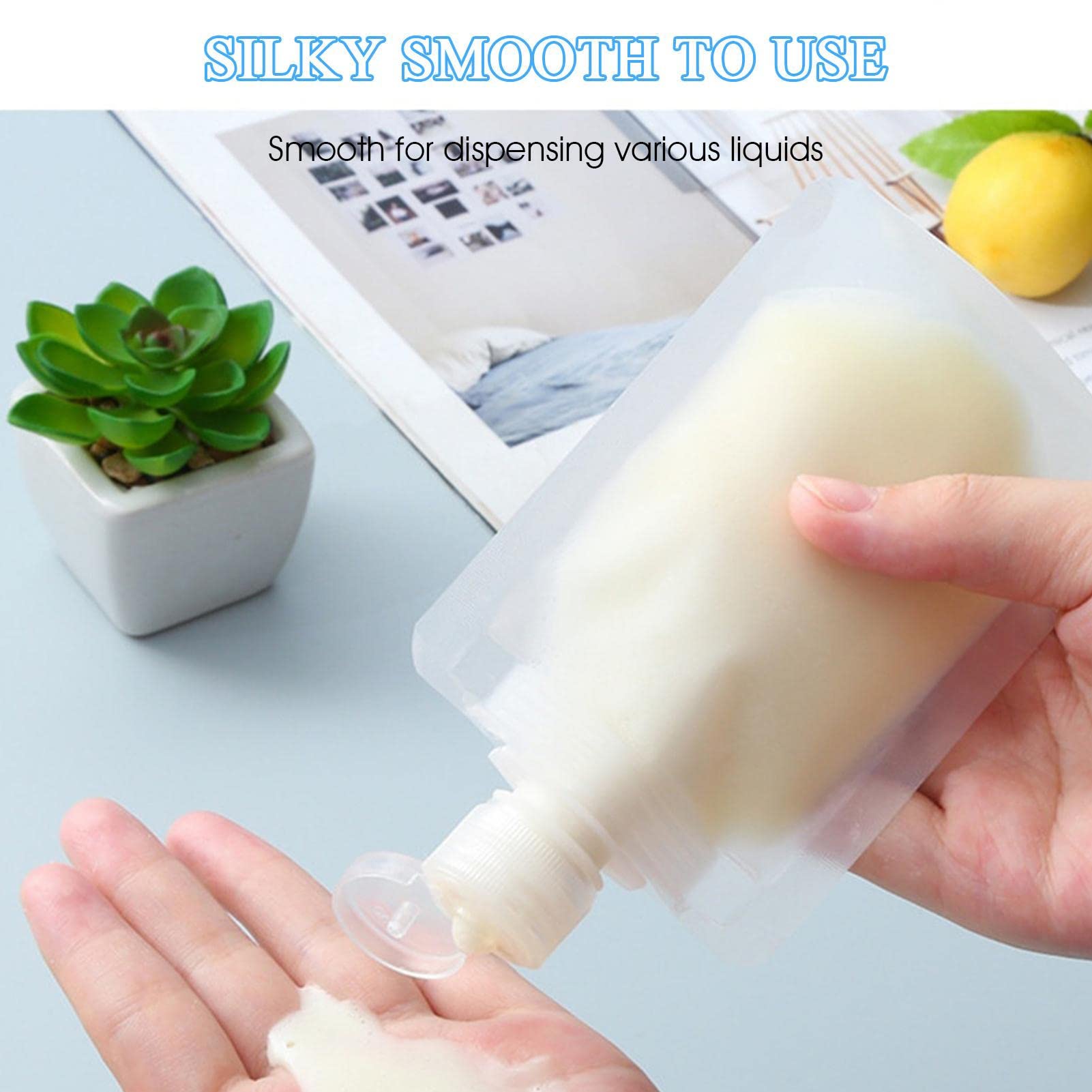 Travel Size Toiletries Bag with Refillable Squeeze Pouches & Leak-Proof Bottles (30ml/50ml/100ml) - TSA Approved Portable Containers for Shampoo, Lotion & Liquid Essentials - Perfect for Air Travel, Gym & Vacation Packing