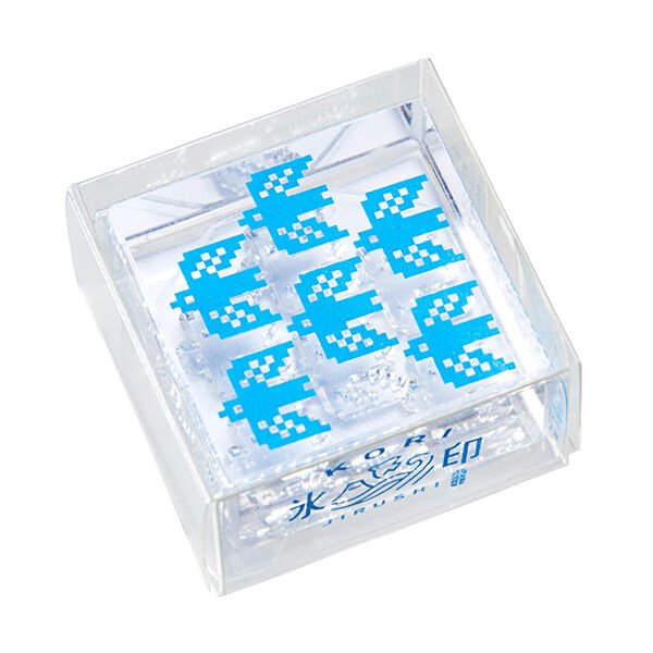 Kori Jirushi Large Ice Cube Stamp - Fun and Creative Ice Cube Maker for Cocktails, Drinks, and Parties - Hitotoki / King Jim Brand