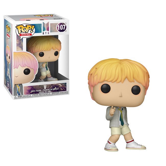 Funko Pop! BTS: V #107 Vinyl Figure - Limited Edition K-Pop Collectible for Fans, Home Decor & Gift Idea