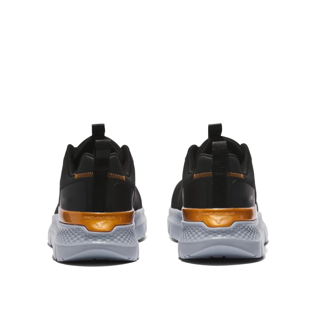 Setra Composite Toe Work Shoes for Men - Black & Grey Safety Boots with Slip Resistance | Ideal for Construction, Warehouse & Industrial Work
