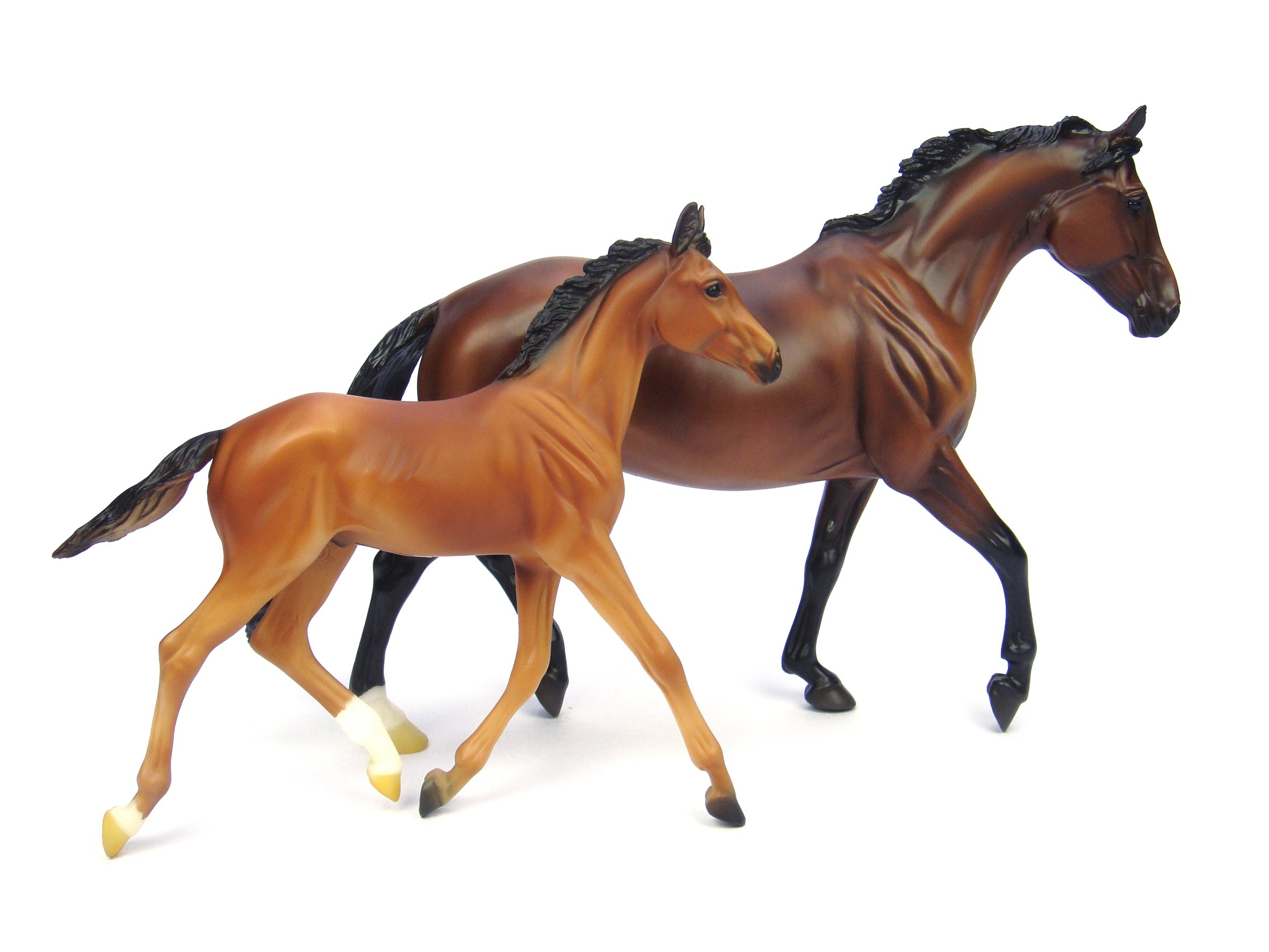 Breyer Traditional Series GG Valentine & Heartbreaker - 2 Horse Set, 1:9 Scale Model Horse Toy #1474 | Collectible Display & Play Set for Horse Lovers