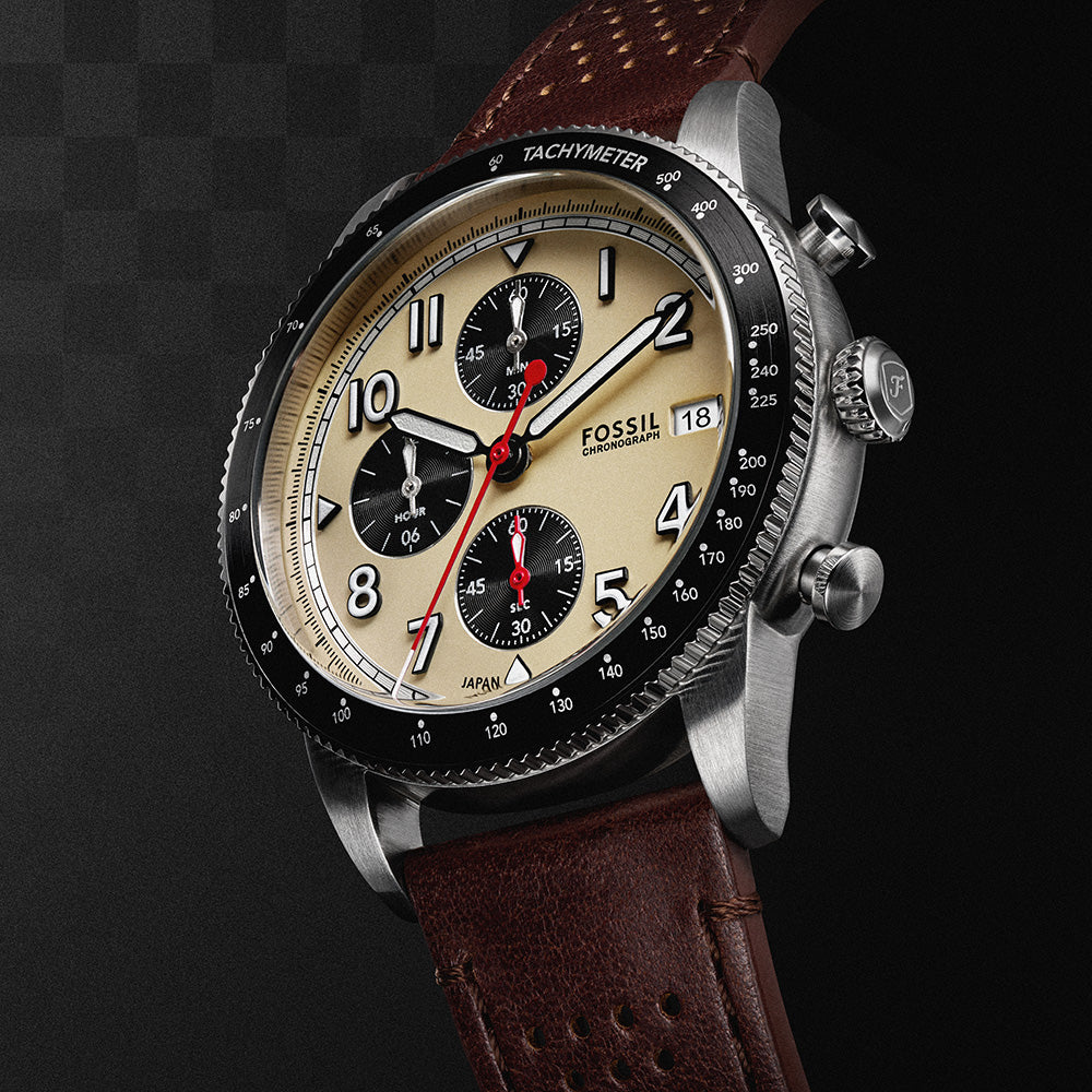 Fossil Sport Tourer FS6042 Chronograph Watch for Men - Stylish Analog Chronograph with Date Function - Perfect for Casual, Business & Outdoor Activities