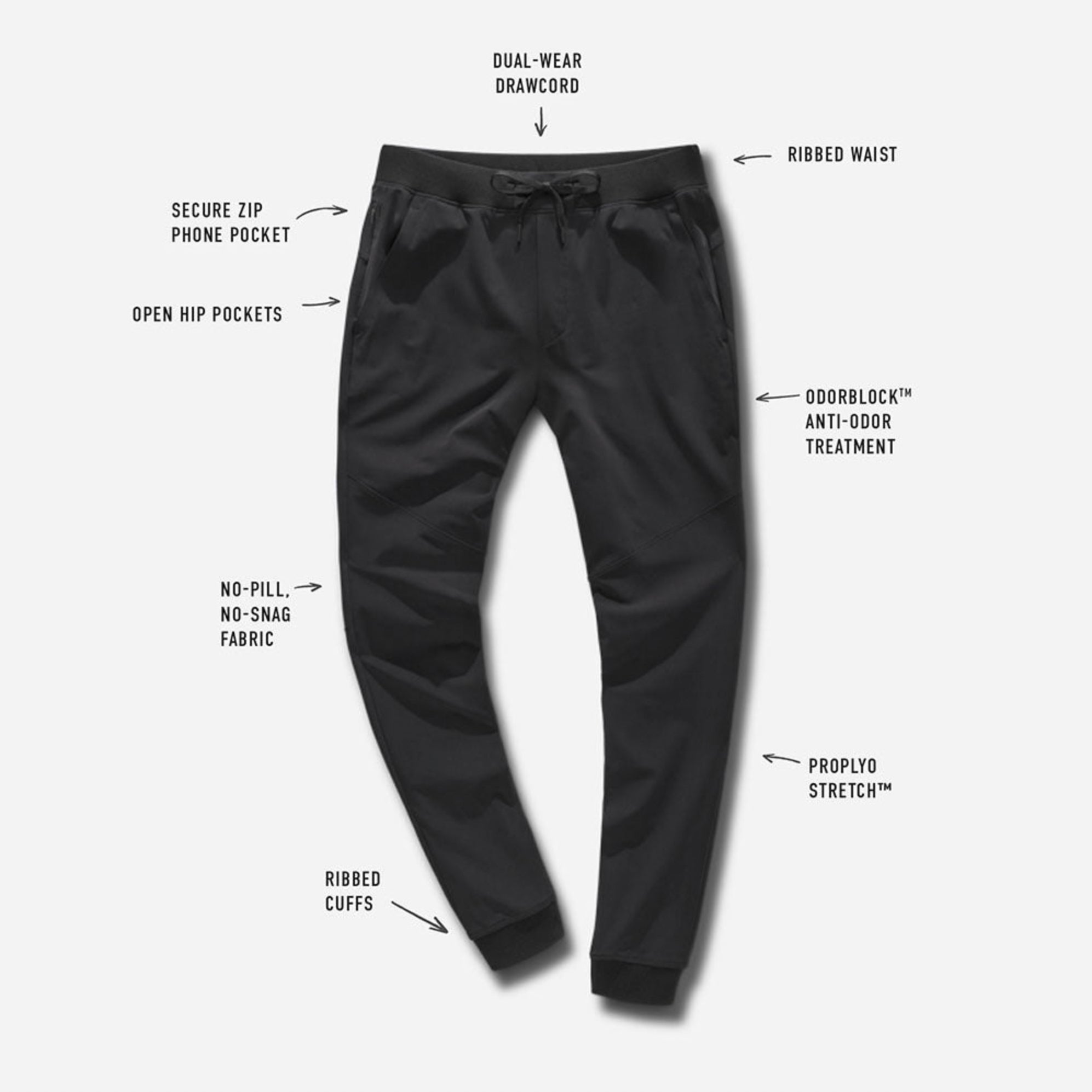 Men's Ten Thousand A-L Jogger Pants - Lightweight Athletic Running & Training Pants for Men - Perfect for Gym, Workout, and Casual Wear