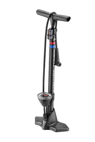 Giant Control Tower 3 Floor Bike Pump - High Pressure Bicycle Tire Inflator with Gauge - Perfect for Mountain Bikes, Road Bikes & BMX - Black
