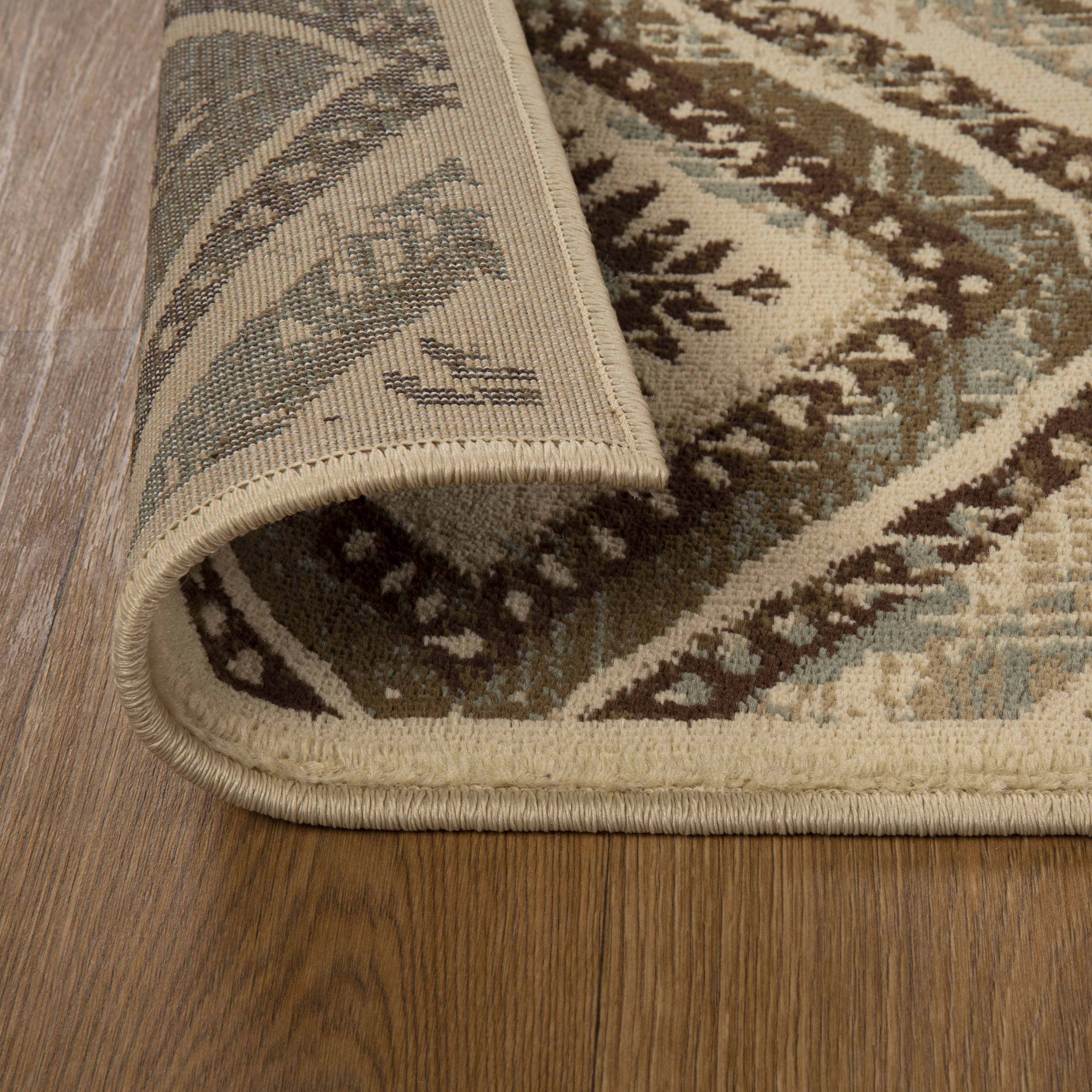Southwestern Farmhouse Diamond Pattern Indoor Area Rug & Runner - Perfect for Living Room, Bedroom, or Entryway Decor