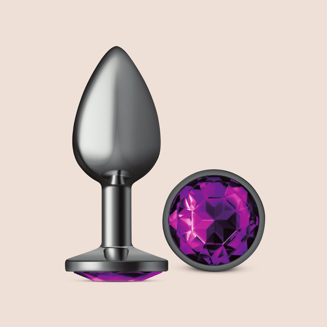 Cheeky Charms Gunmetal Round Plug Earrings - Lightweight Metal Body Jewelry for Belly Button, Nose & Cartilage Piercings | Perfect for Parties, Festivals & Everyday Wear
