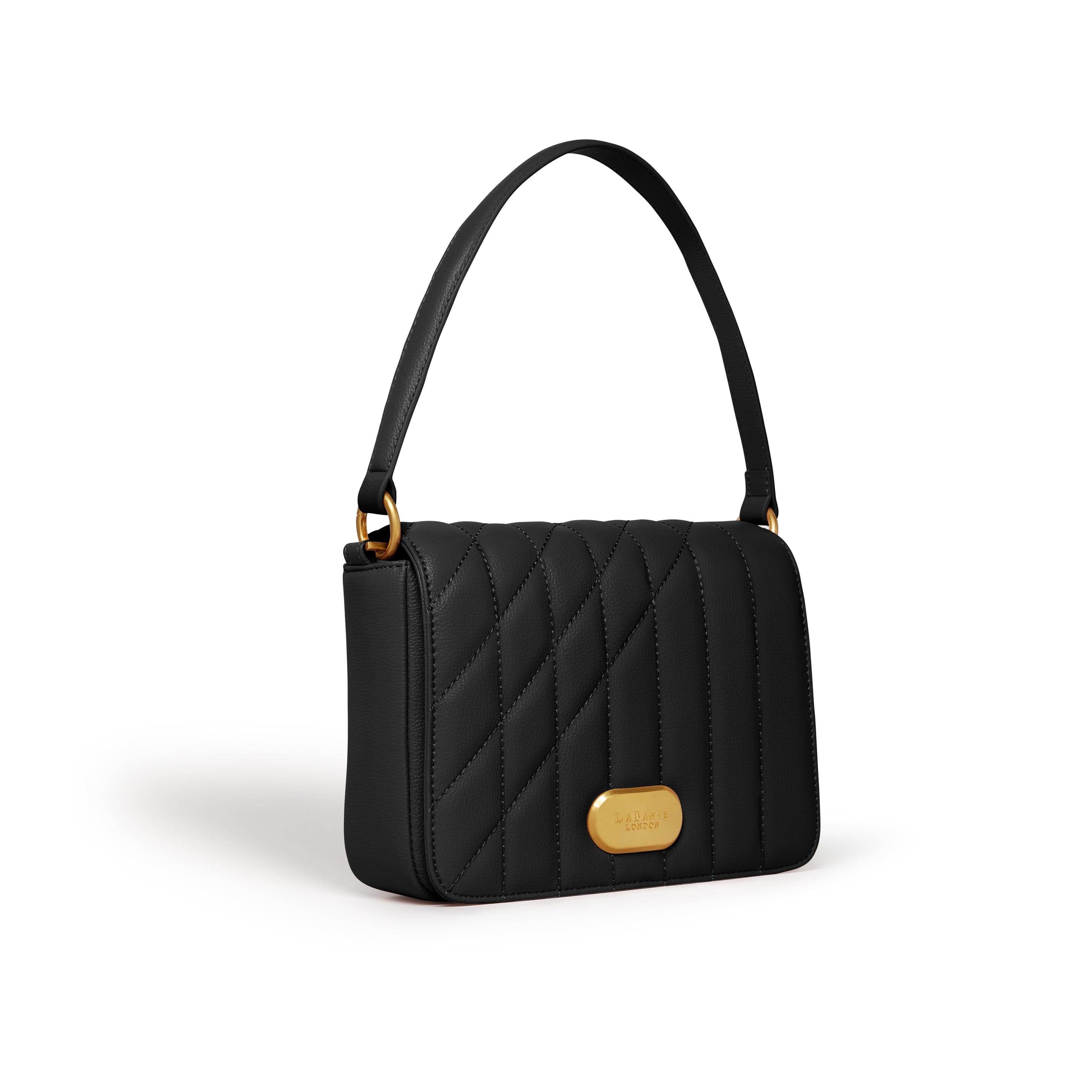 Vegan Leather Shoulder Bag for Women - Stylish & Durable Iris Black Crossbody Purse | Perfect for Work, Travel & Everyday Use
