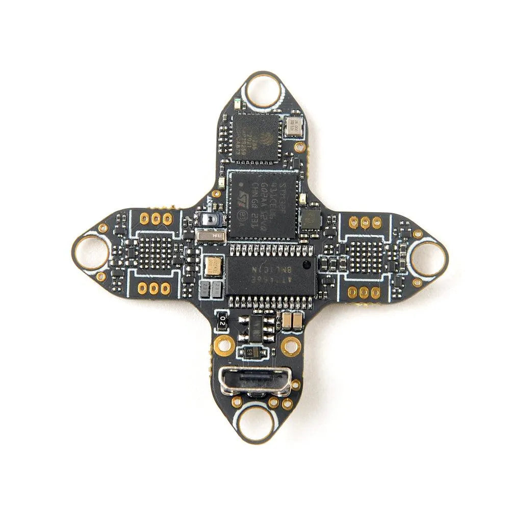 Happymodel CrossF4 ELRS 1-2S Flight Controller with BMI270 IMU & UART ELRS V3.0 Receiver for Tinywhoop Drones - Perfect for FPV Racing and Indoor Drone Flying
