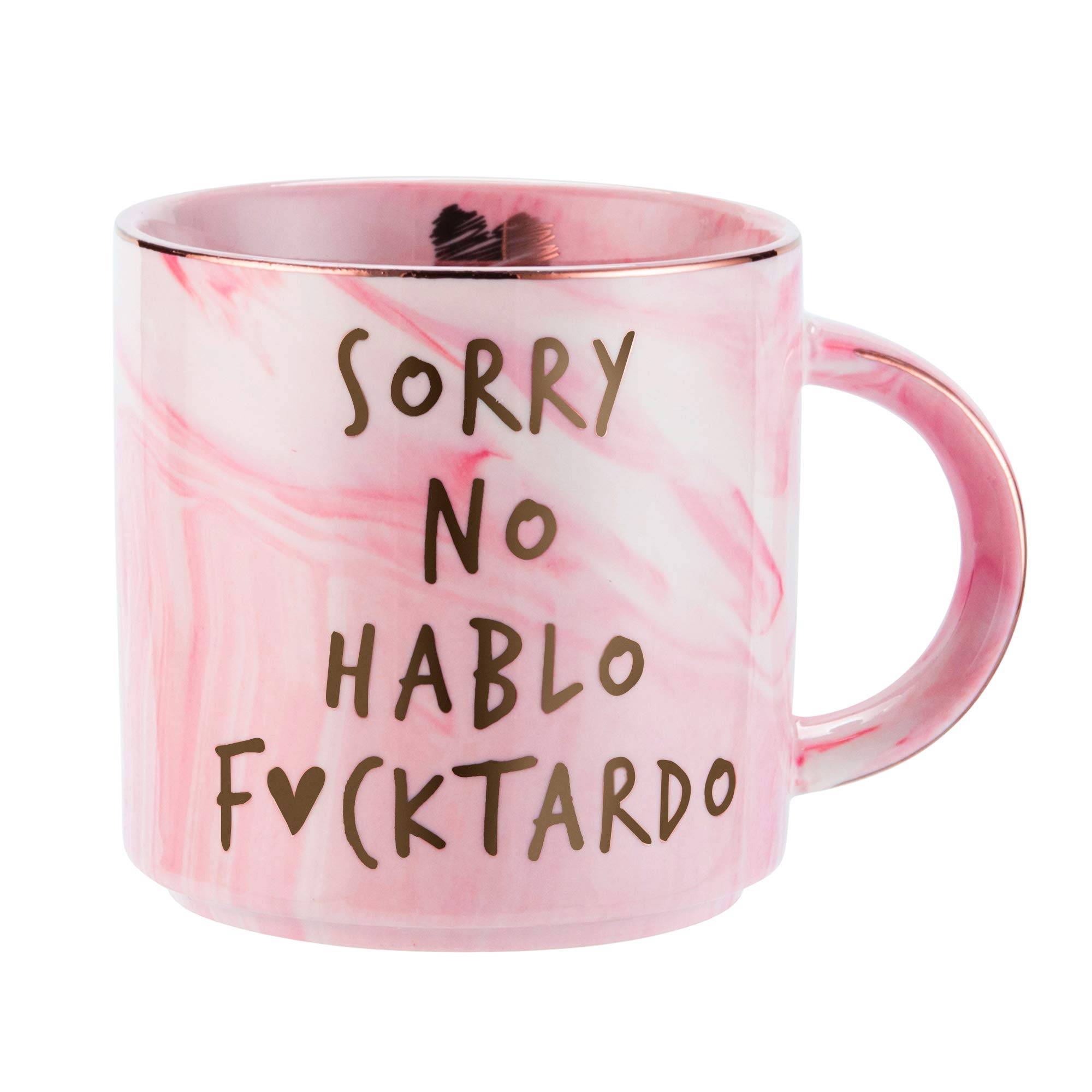 Funny Sarcastic Coffee Mug Gift for Women - 11.5oz Ceramic Cup with 'Sorry No Hablo Fuctardo' Print - Perfect Novelty Gift for Friends, Coworkers, Boss, Birthday, Mom, Sister & BFF - Great for Office Humor, White Elephant Gifts & Stress Relief at Work