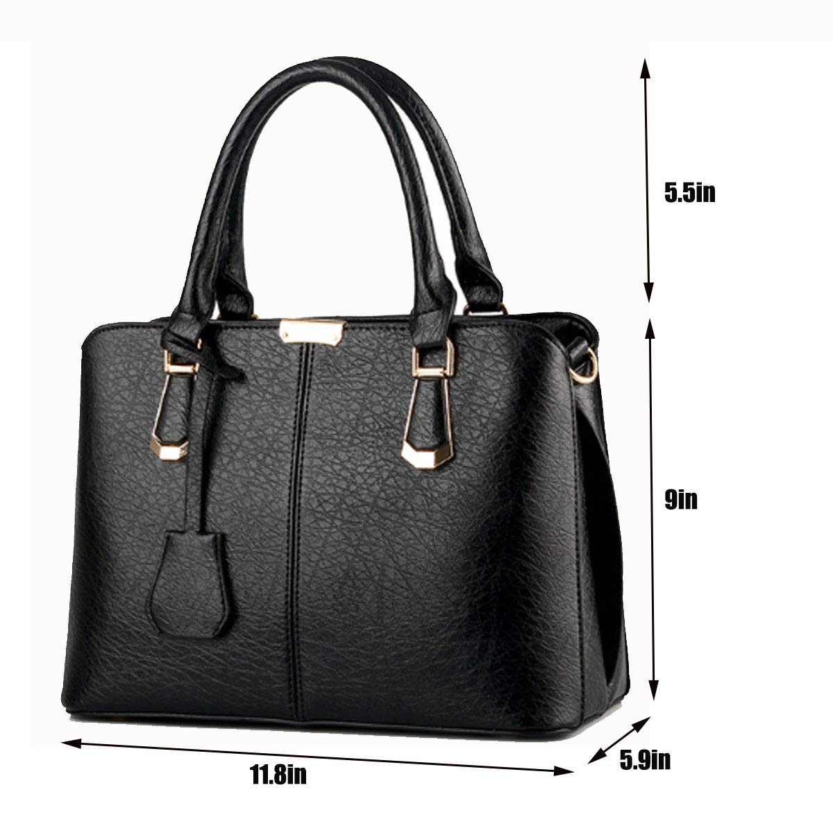 Stylish Women's PU Leather Handbags - Fashionable Top Handle Satchel & Shoulder Tote Purses for Ladies | Perfect for Work, Travel & Everyday Use