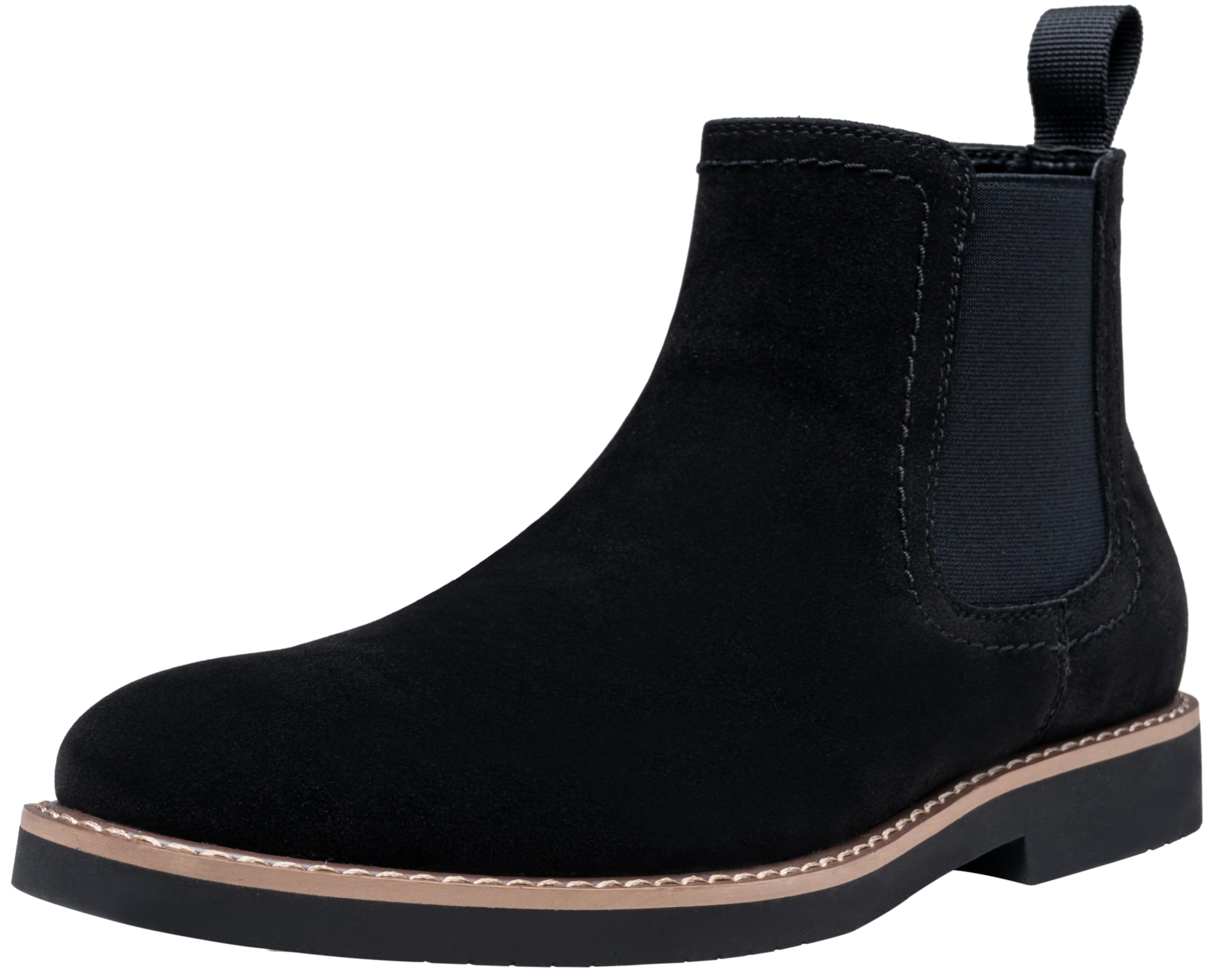 Vostey Men's Chelsea Boots - Classic Black Slip-On Ankle Boots for Casual & Dress Wear | Perfect for Office, Date Night & Everyday Outfits