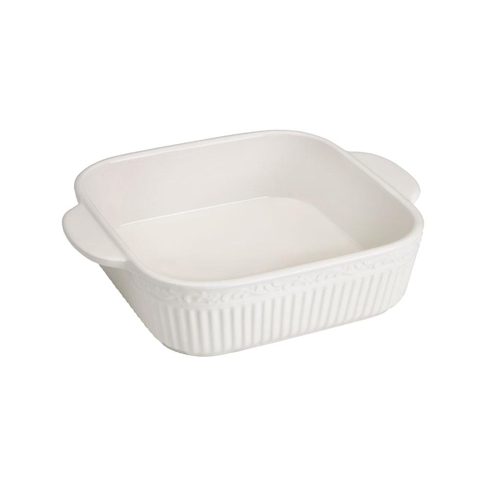 Italian Countryside® Square Casserole Dish - 3.5 Quart Ceramic Baking Pan with Lid, Oven & Microwave Safe - Perfect for Lasagna, Casseroles & Family Dinners