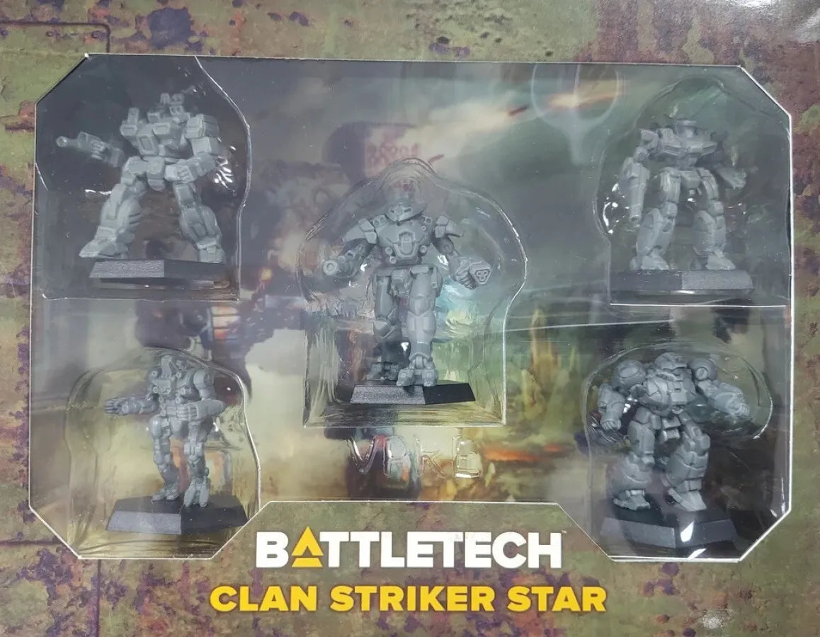 BattleTech Clan Striker Star Miniature Force Pack - Premium Tabletop Wargaming Set for Sci-Fi Battles & Strategy Games
