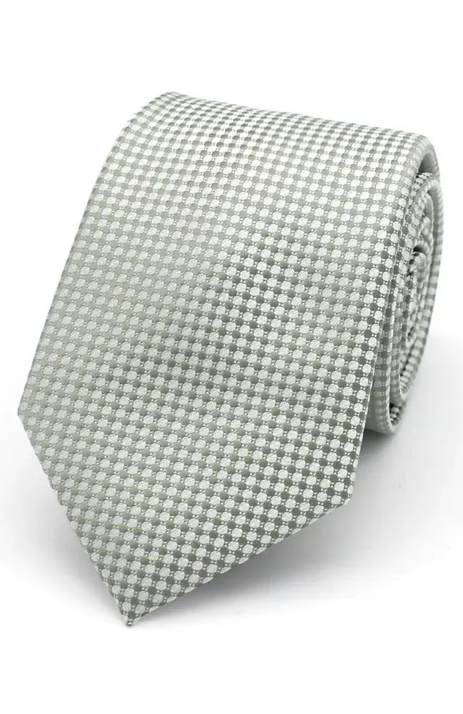 LA Smith Textured Plain Woven Polyester Wedding Tie for Groom & Bridal Party - Perfect for Weddings, Prom & Formal Events