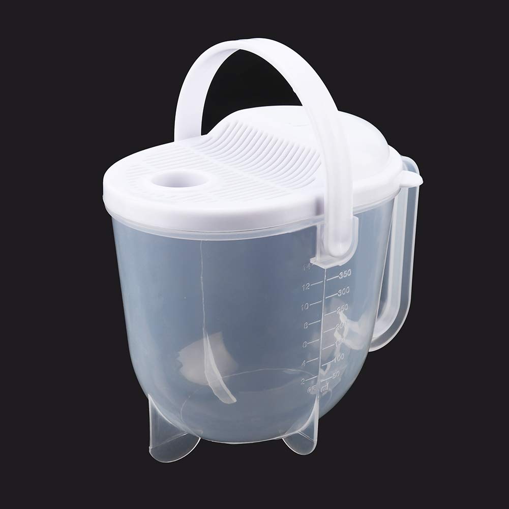 **Eco-Friendly Rice Washing Strainer - Hands-Free Grains Washer, 19x12x16cm Resin Kitchen Tool for Restaurants & Home Use | Perfect for Rice, Quinoa, and Lentils**
