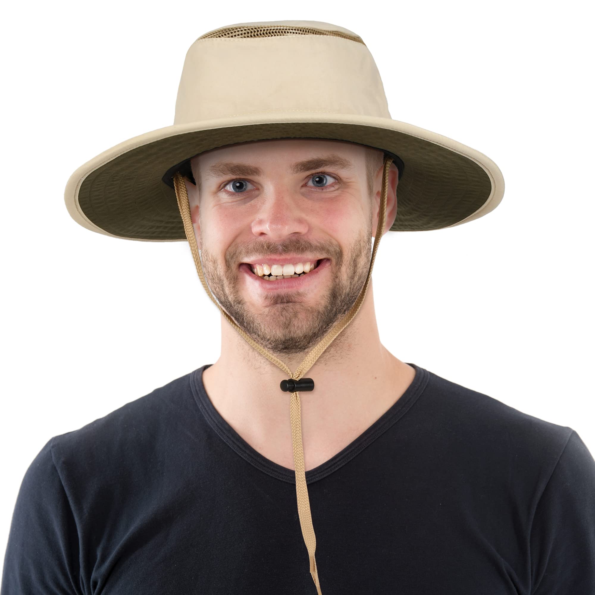 Catalonia Classic UPF 50+ Sun Hat for Men - Waterproof Wide Brim Hat for Fishing, Hiking & Outdoor Activities - Perfect Father's Day Gift for Beach, Gardening & Summer Adventures