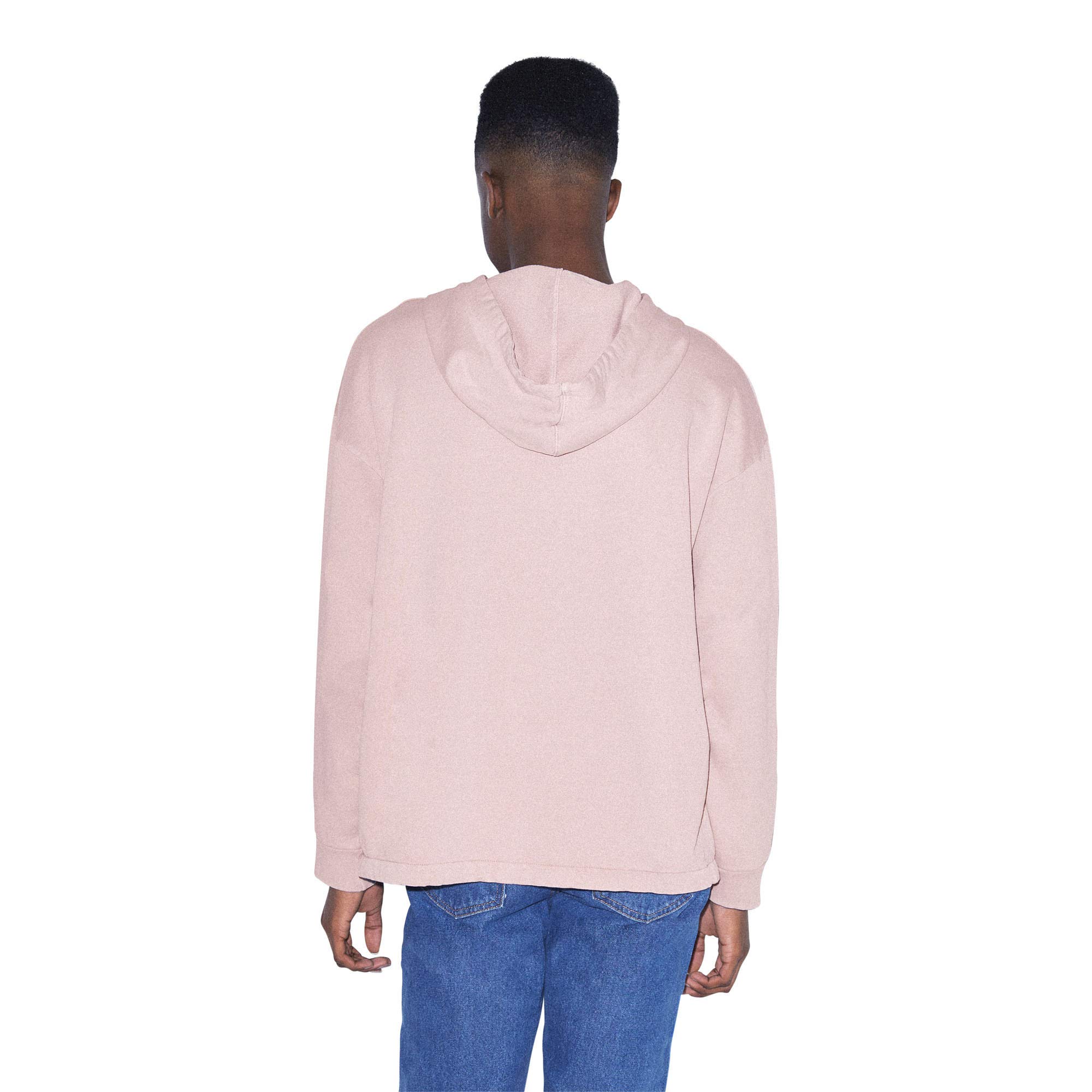 American Apparel Men's French Terry Long Sleeve Hoodie with Drawstring - Comfortable Pullover Sweatshirt for Casual Wear, Gym & Lounge