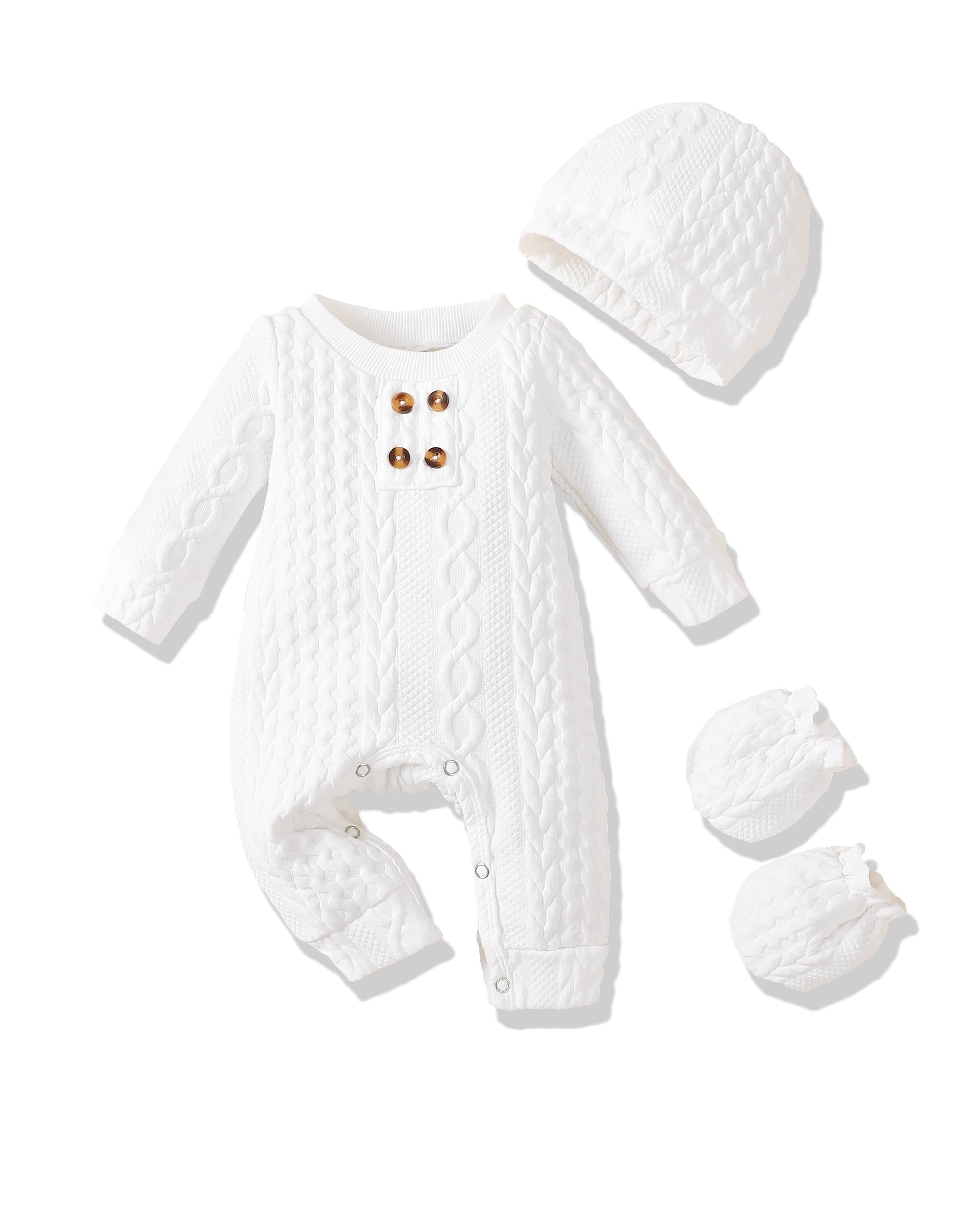 Newborn Baby Boy Clothes Set - 3PCS Cute Romper Jumpsuit Outfits for Infant Boys | Soft Cotton Baby Rompers for Daily Wear, Photoshoots & Special Occasions