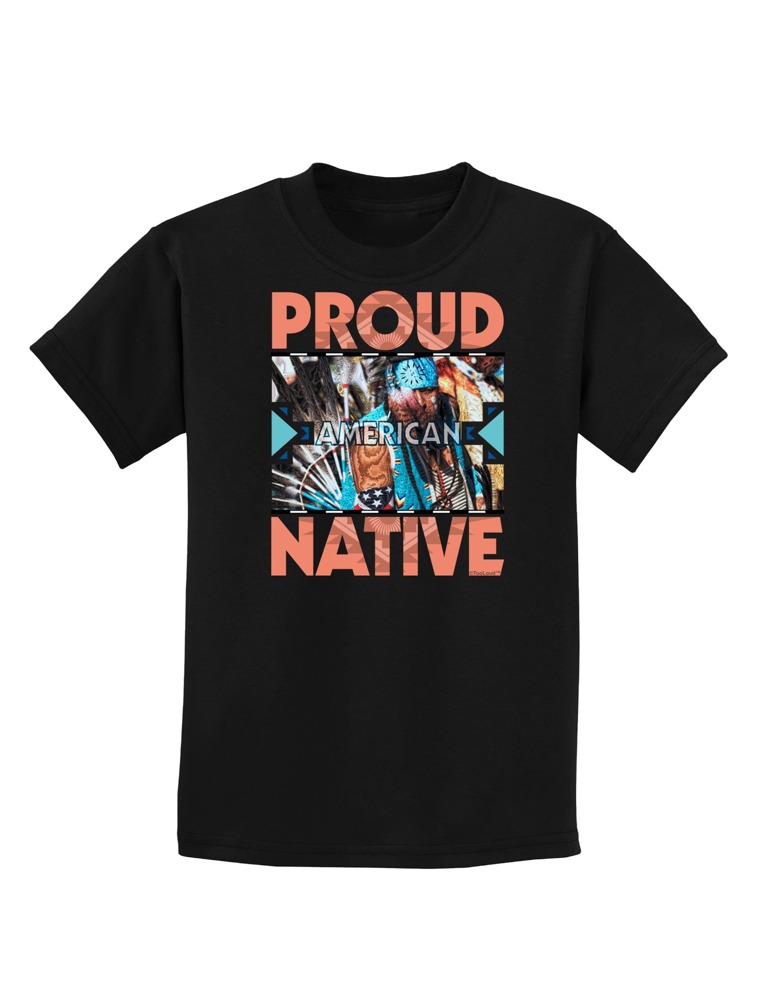 Proud Native American Kids Dark T-Shirt | Cultural Apparel for Boys & Girls | School, Powwow & Family Events