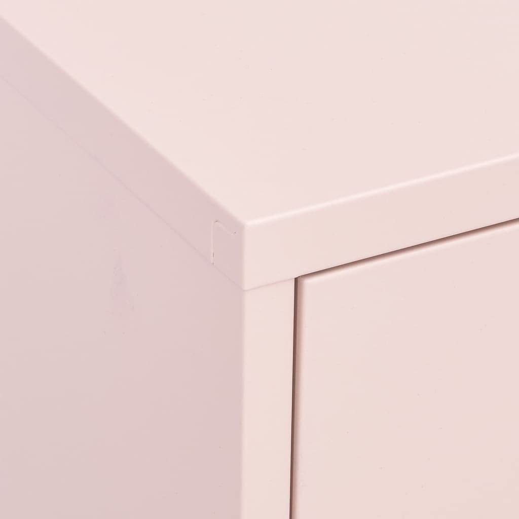 Pink Steel Storage Cabinet - 31.5