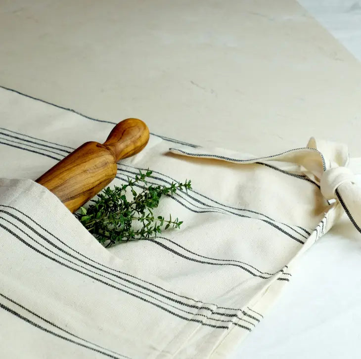Premium Cotton Waist Apron with Pockets - Adjustable & Durable Kitchen Apron for Cooking, Baking, BBQ & Cleaning - Ideal for Chefs, Home Cooks & Crafters