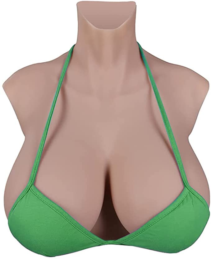 Premium U-CHARMMORE 8th Gen Silicone Breast Forms with Realistic Bloodshot Effect - Natural Looking Fake Breasts for Crossdressers, Cosplay & Gender Affirmation - Comfortable Wear for Daily Use & Special Occasions