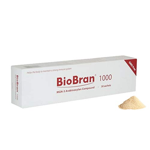 BioBran MGN-3 Rice Bran Extract 1000mg - Premium Immune System Booster Supplement with Shiitake Mushroom Enzymes | 30 Sachets | Made in Japan | Free DHL Shipping | Supports Wellness & Vitality for Daily Immune Defense