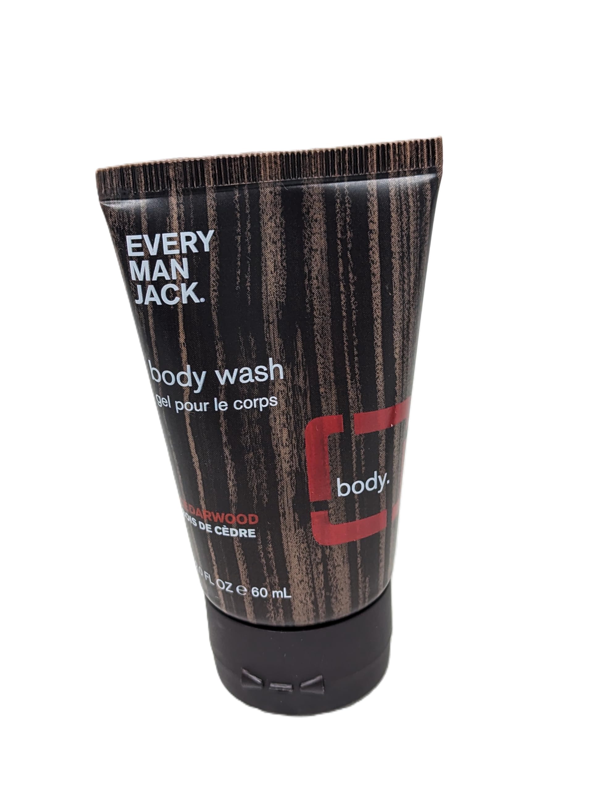 Every Man Jack Cedarwood Scented Body Wash & Deodorant Travel Set - Natural Men's Grooming Kit for Gym, Travel & Daily Use