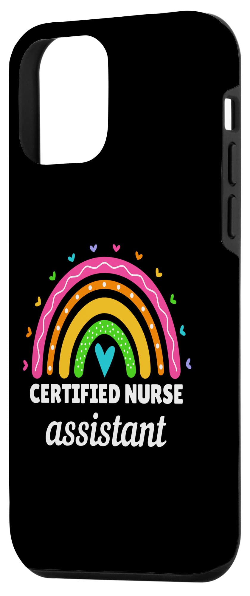 Certified iPhone 12 Mini Case for Nurses - CNA Approved Rainbow Design Protective Phone Cover for Women - Perfect for Healthcare Workers, Nursing Students & Medical Professionals
