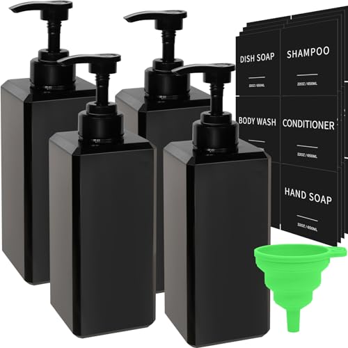 22oz 4 Pack Black