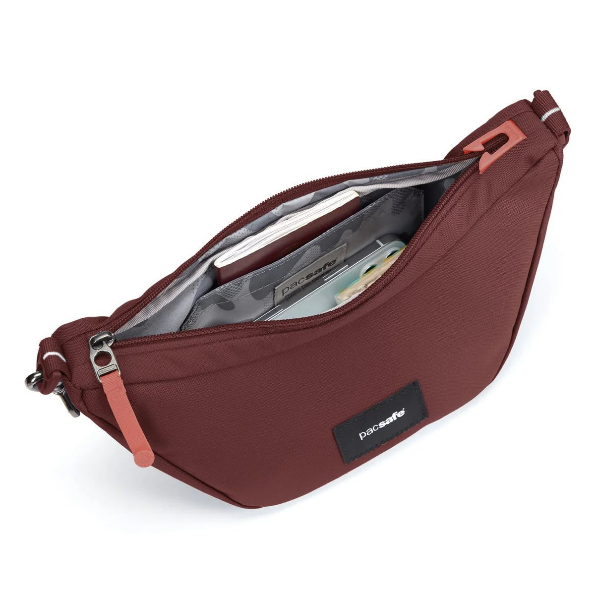 Pacsafe GO Anti-Theft Lunar Crossbody Bag - Secure & Stylish Travel Purse for Women - Perfect for Commuting, Shopping & Sightseeing