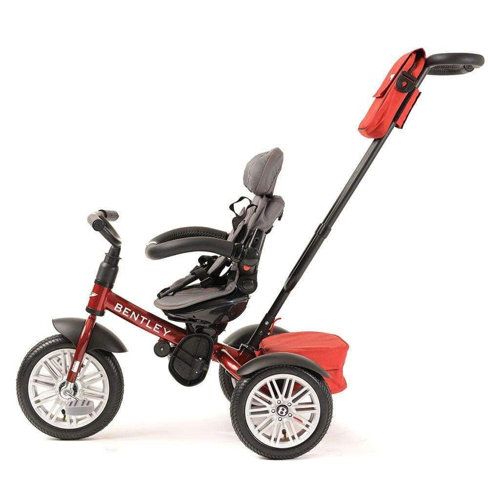Bentley 6-in-1 Convertible Baby Tricycle with Parent Push Handle - Toddler to Kids Trike for Indoor & Outdoor Play, Park Rides, and Family Walks